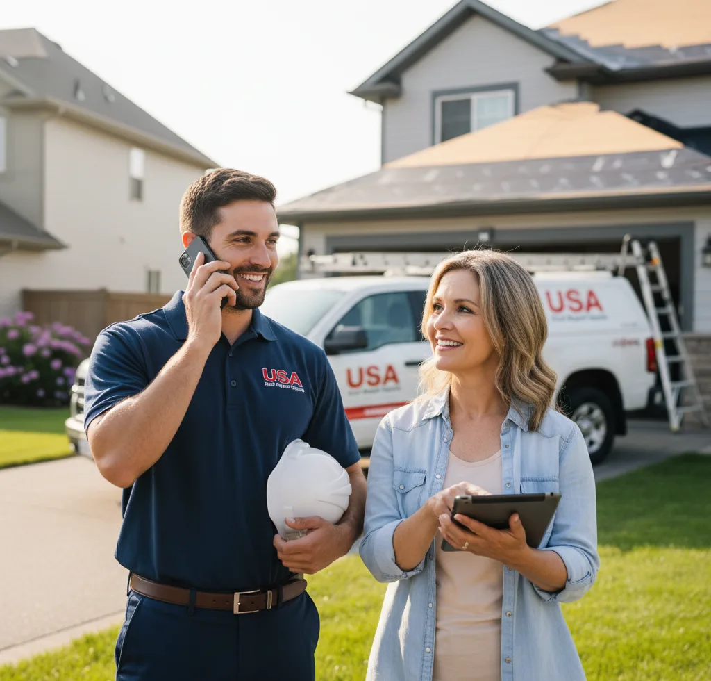 USA Roof Repair Experts customer support in Avella